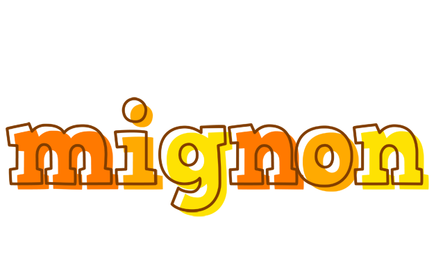 Mignon desert logo