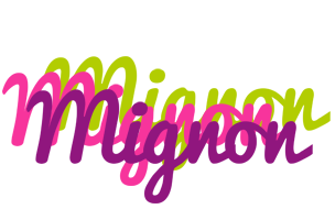 Mignon flowers logo