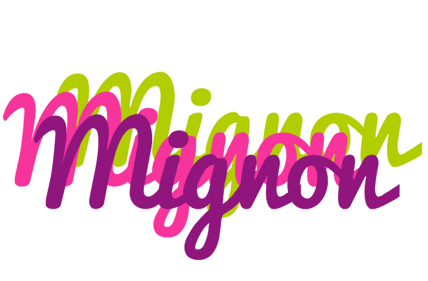 Mignon flowers logo