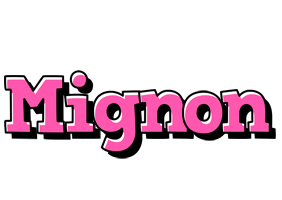 Mignon girlish logo