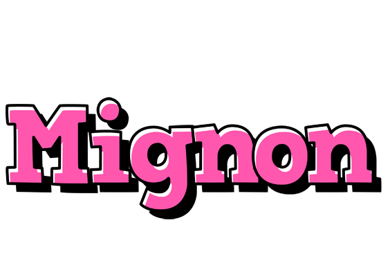 Mignon girlish logo