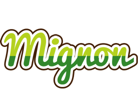 Mignon golfing logo