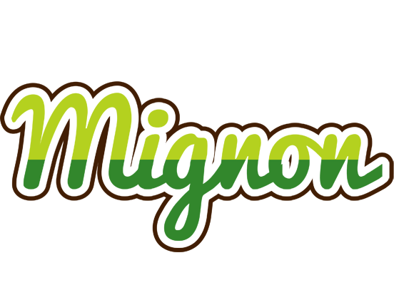 Mignon golfing logo