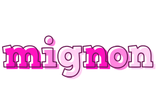 Mignon hello logo