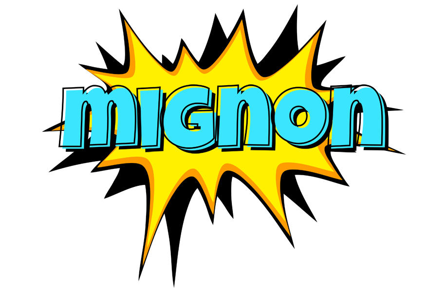 Mignon indycar logo