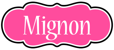 Mignon invitation logo