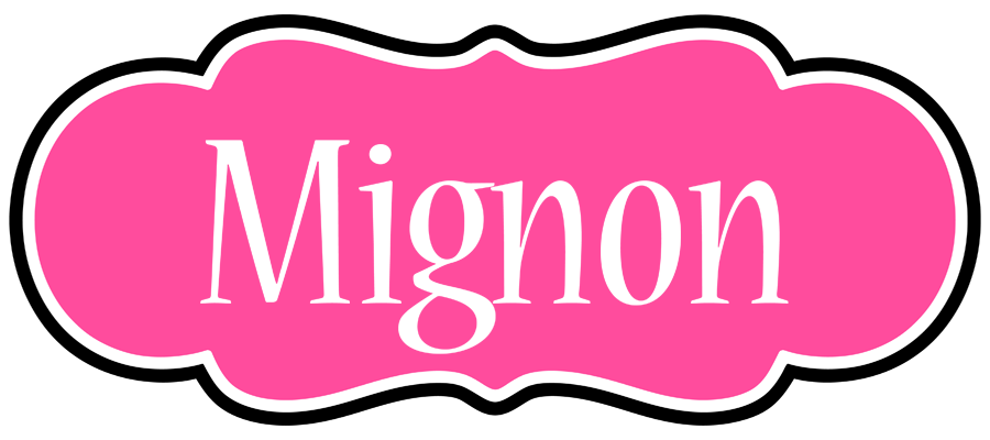 Mignon invitation logo