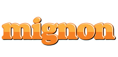 Mignon orange logo