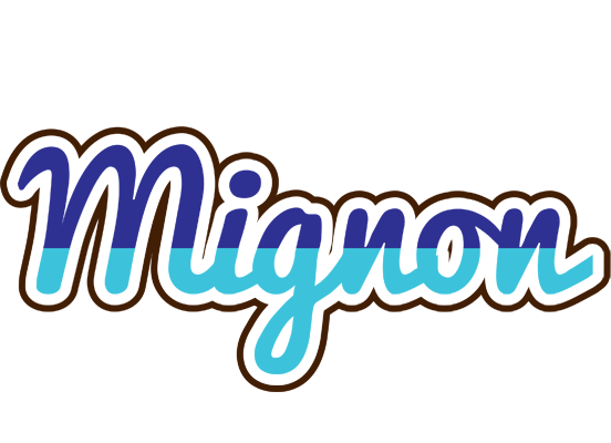 Mignon raining logo