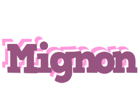 Mignon relaxing logo