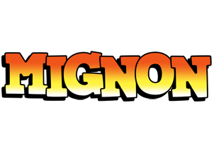 Mignon sunset logo