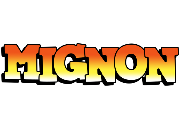 Mignon sunset logo
