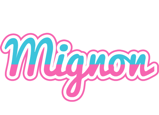 Mignon woman logo