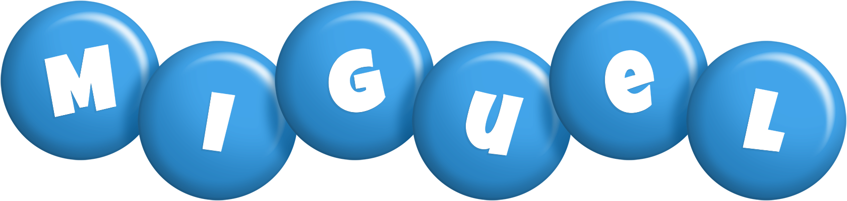 Miguel candy-blue logo