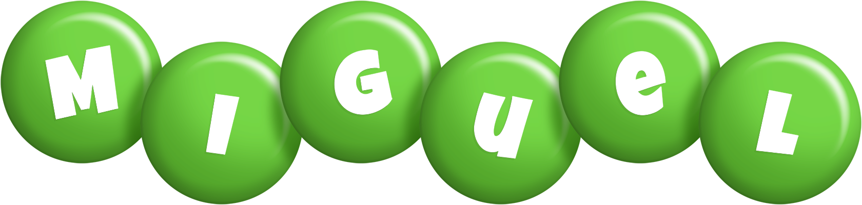 Miguel candy-green logo