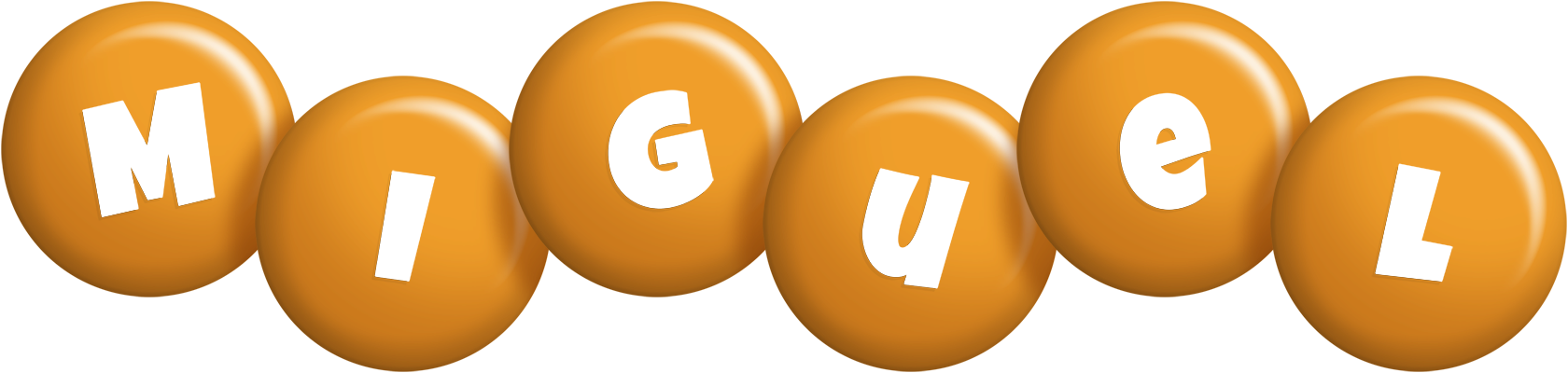 Miguel candy-orange logo