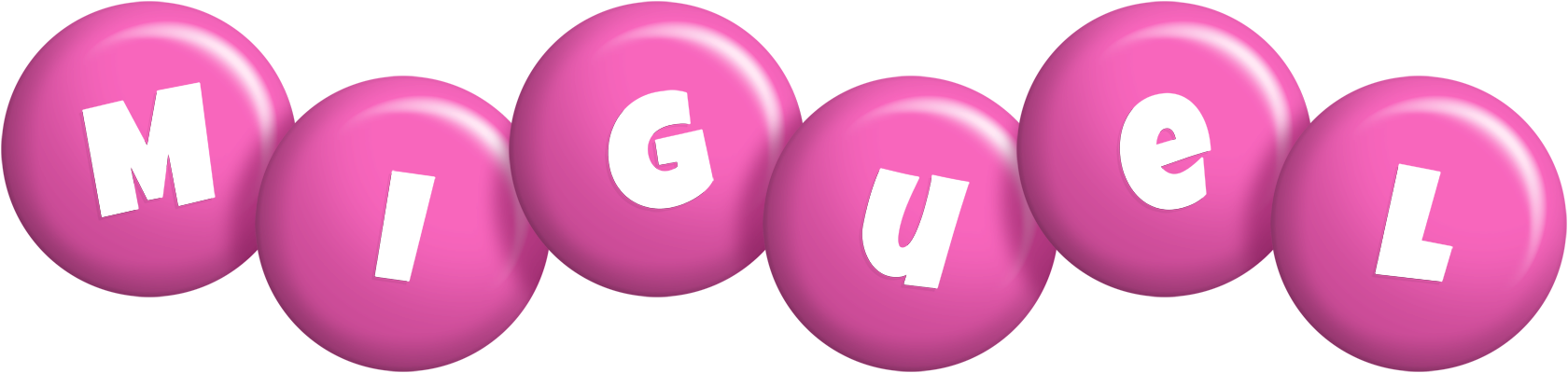 Miguel candy-pink logo