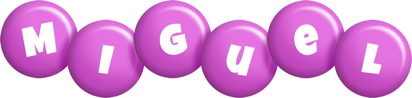 Miguel candy-purple logo