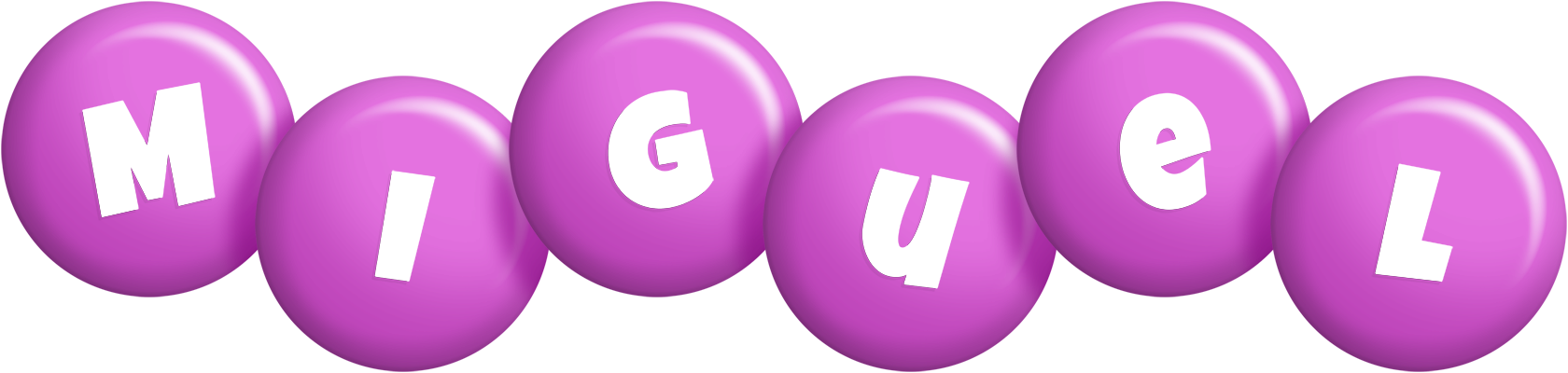 Miguel candy-purple logo