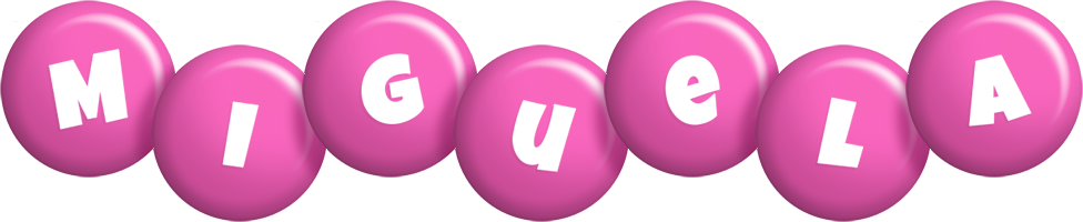 Miguela candy-pink logo