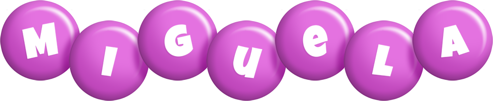 Miguela candy-purple logo