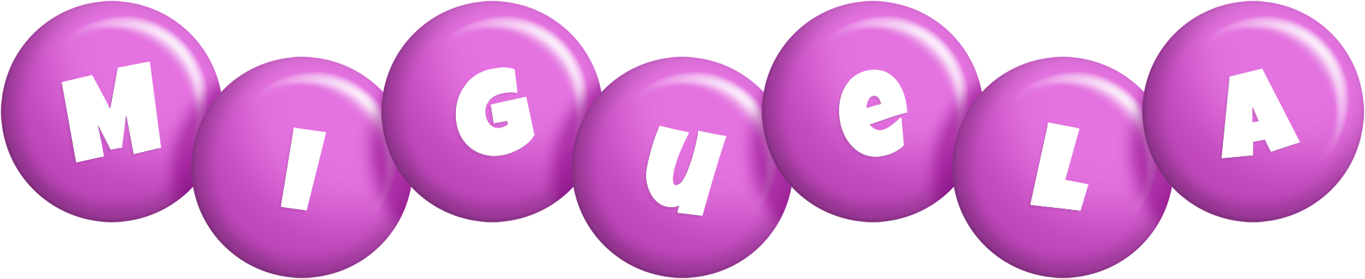 Miguela candy-purple logo