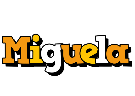 Miguela cartoon logo