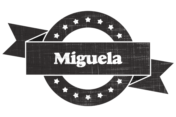Miguela grunge logo
