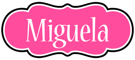 Miguela invitation logo