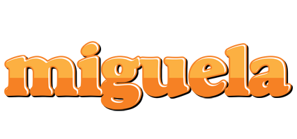 Miguela orange logo