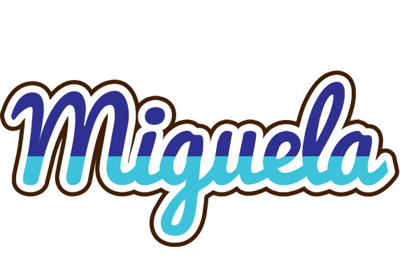 Miguela raining logo