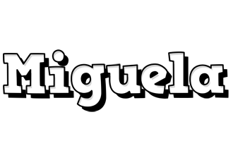 Miguela snowing logo