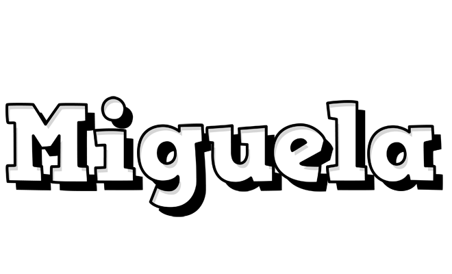 Miguela snowing logo