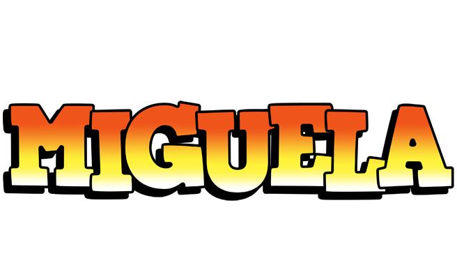 Miguela sunset logo