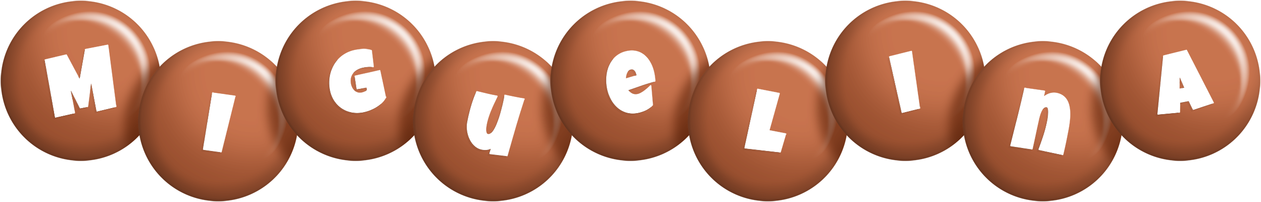 Miguelina candy-brown logo