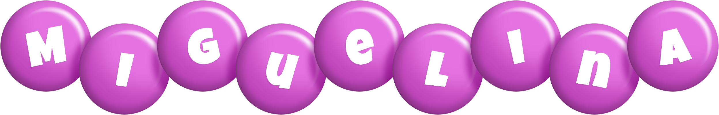 Miguelina candy-purple logo