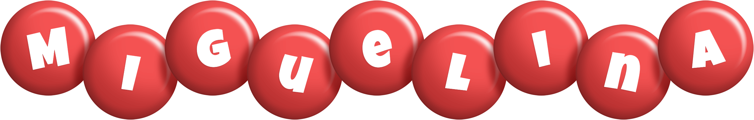 Miguelina candy-red logo