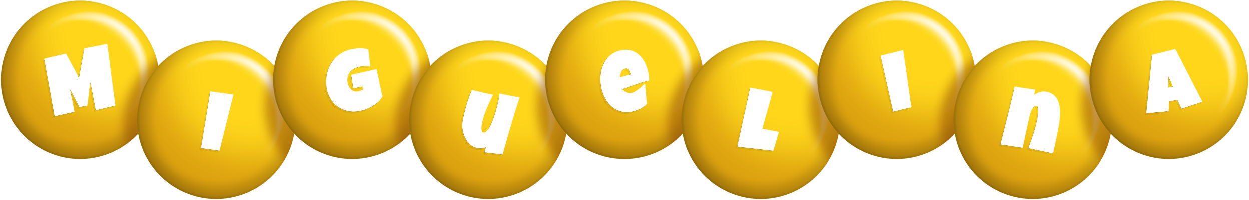 Miguelina candy-yellow logo