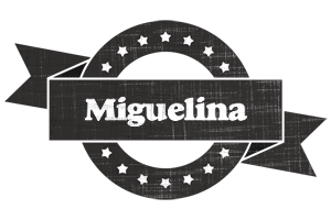 Miguelina grunge logo