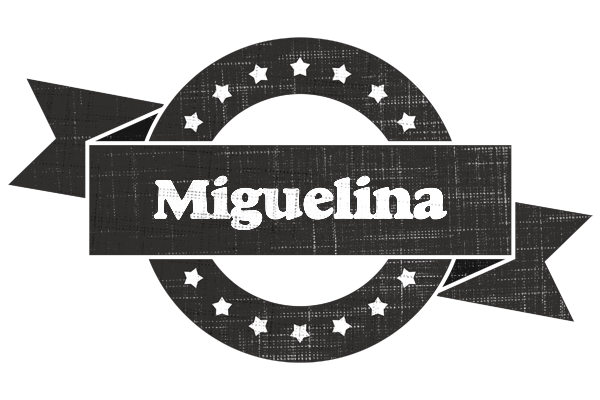 Miguelina grunge logo