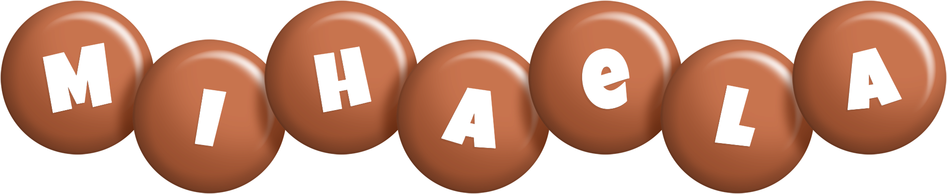 Mihaela candy-brown logo