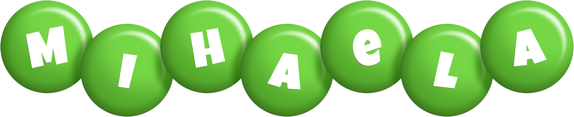 Mihaela candy-green logo