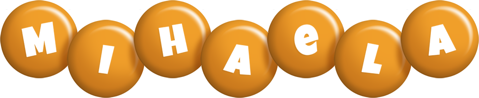 Mihaela candy-orange logo
