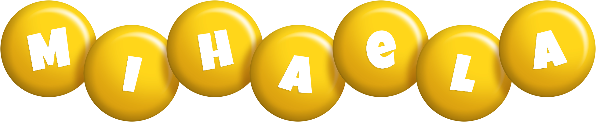 Mihaela candy-yellow logo