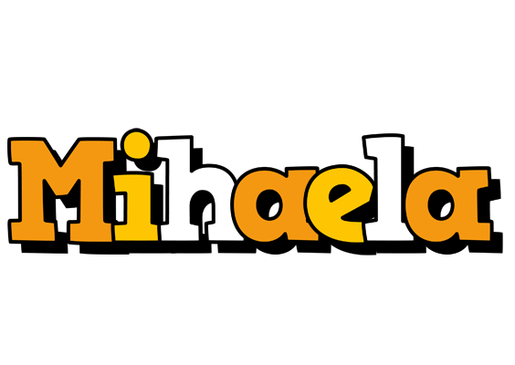 Mihaela cartoon logo