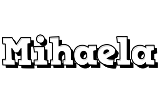 Mihaela snowing logo
