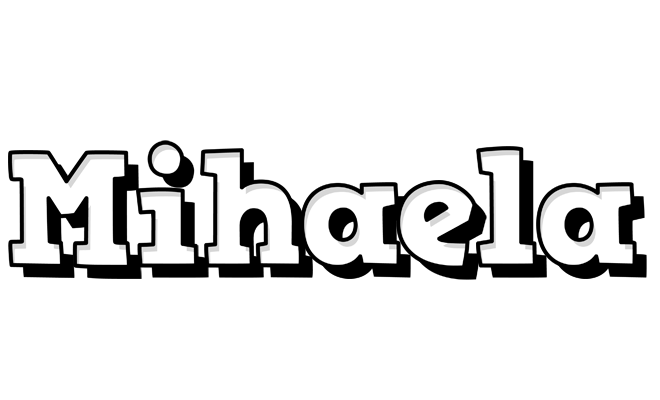 Mihaela snowing logo