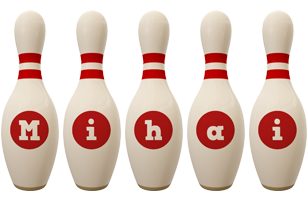 Mihai bowling-pin logo