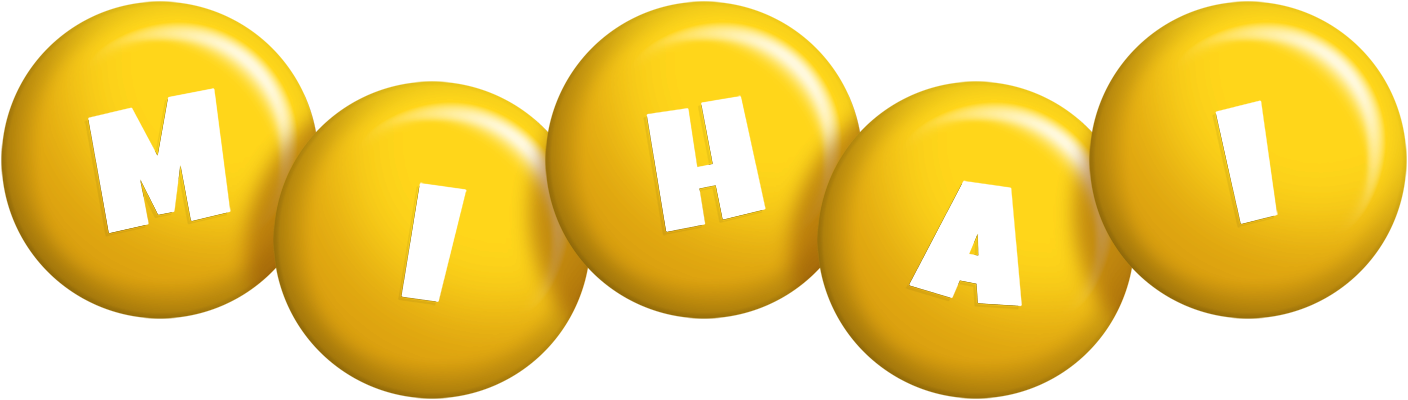 Mihai candy-yellow logo