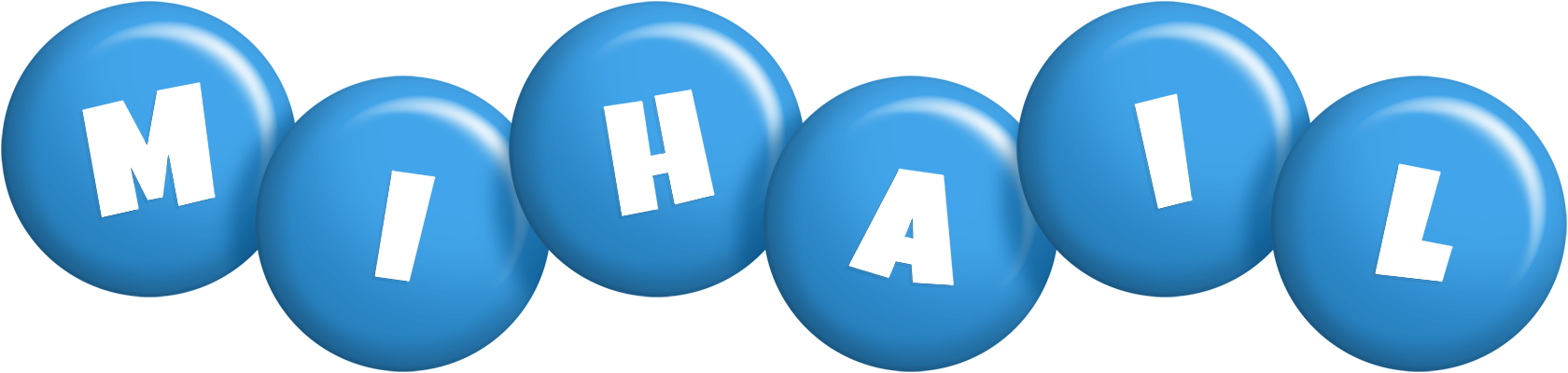 Mihail candy-blue logo